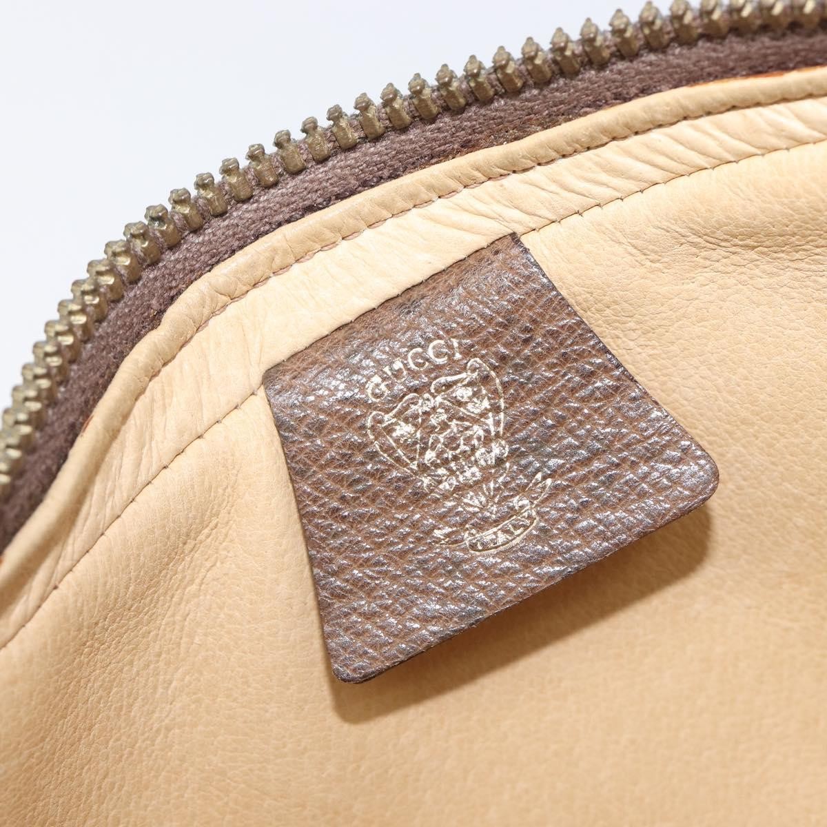 Gucci Shoulder Leather, Brown, Leather, Shoulder Bag