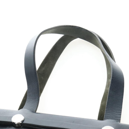 Hermes Herbag Cabas Toile and Leather, Black, Canvas, Tote Bag