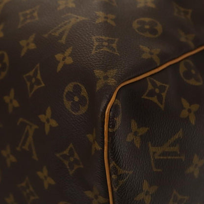 Louis Vuitton Keepall Bag Monogram Canvas, BROWN, CANVAS, Travel bag