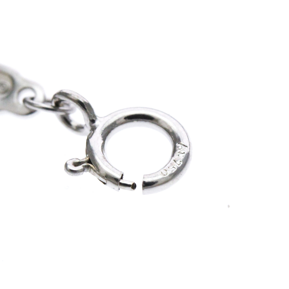 Tiffany & Co. T Smile Pendant 18K White Gold, Silver, White Gold, Necklace