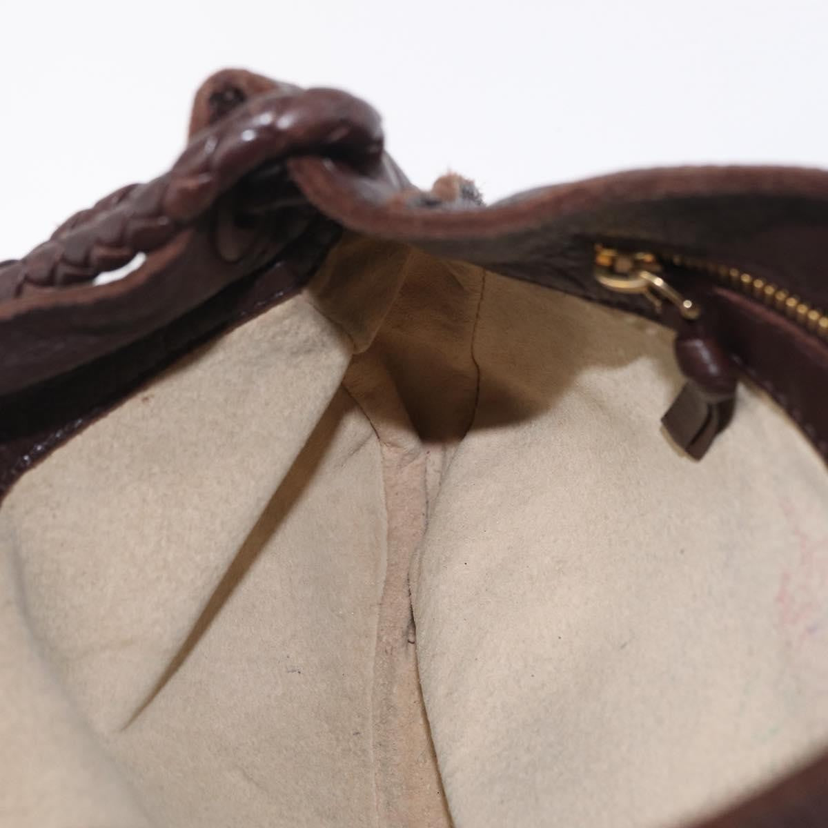 Bottega Veneta Shoulder Leather, Brown, Leather, Shoulder Bag