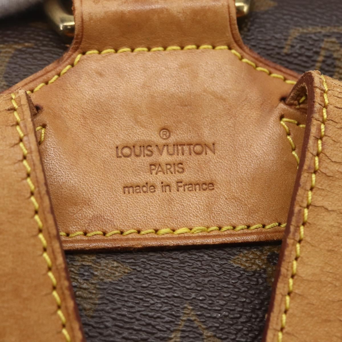 Louis Vuitton Vintage Montsouris Monogram Canvas, Brown, Canvas, Backpack