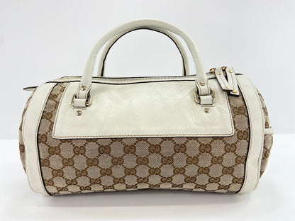 Gucci Trophy Boston GG Canvas, Beige, Canvas, Handbag