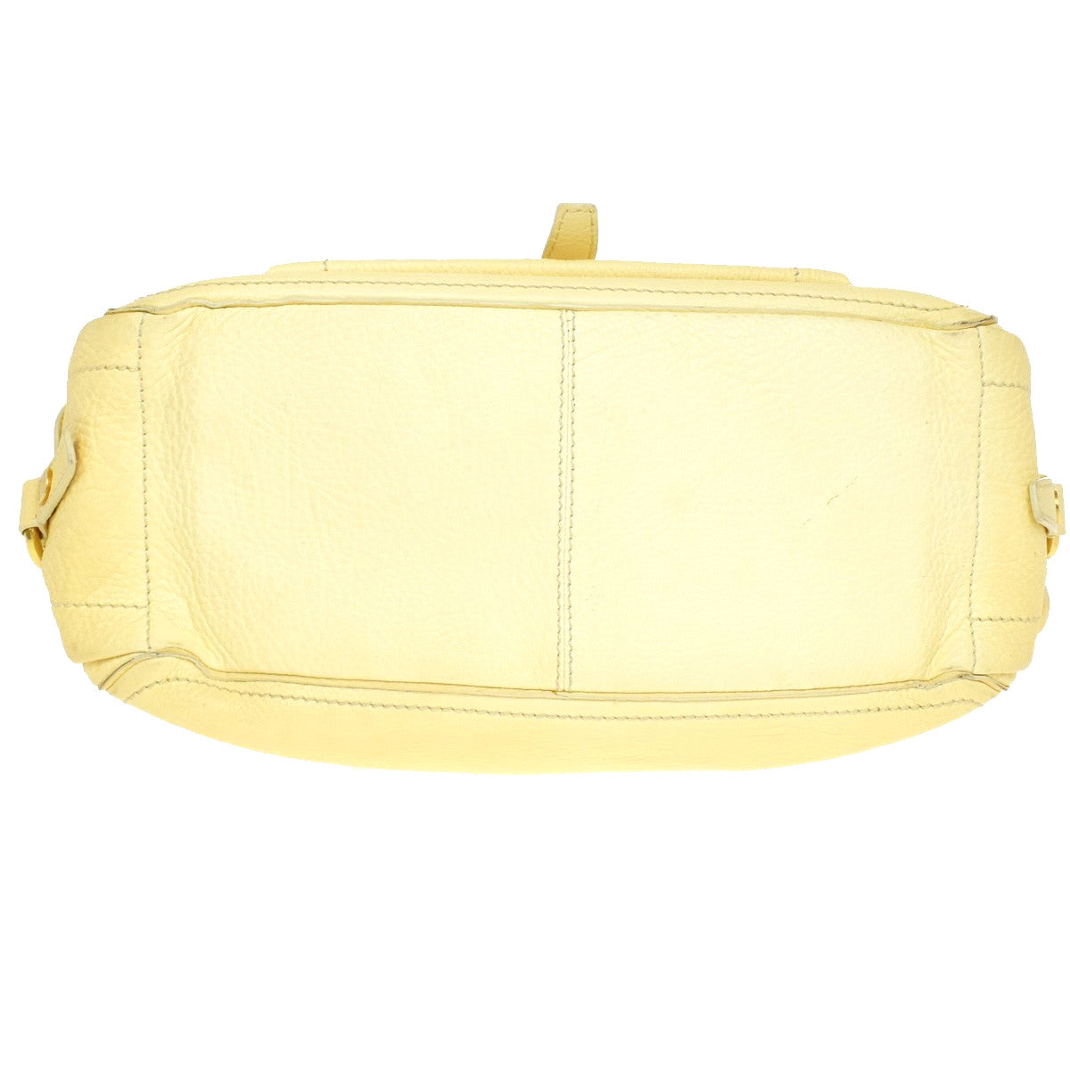 Celine Boogie Satchel Leather, Yellow, Leather, Handbag
