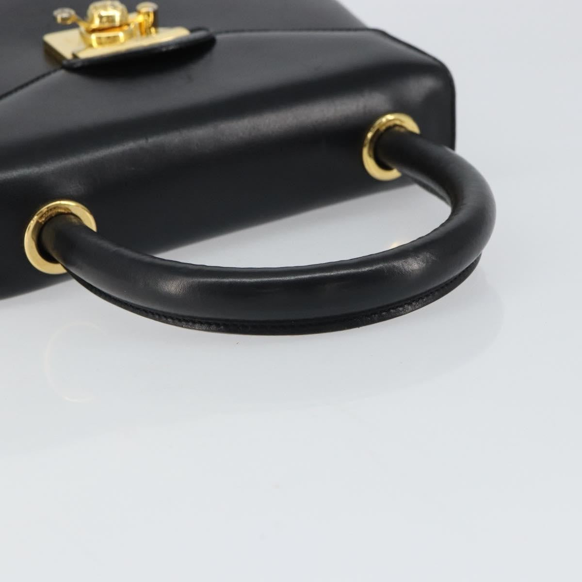 Salvatore Ferragamo Vintage Leather, Black, Leather, Handbag