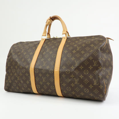 Louis Vuitton Keepall Monogram Canvas, Brown, Canvas, Travel Bag
