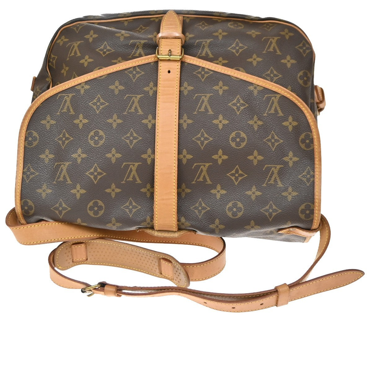 Louis Vuitton Saumur Monogram Canvas, Brown, Canvas, Shoulder Bag