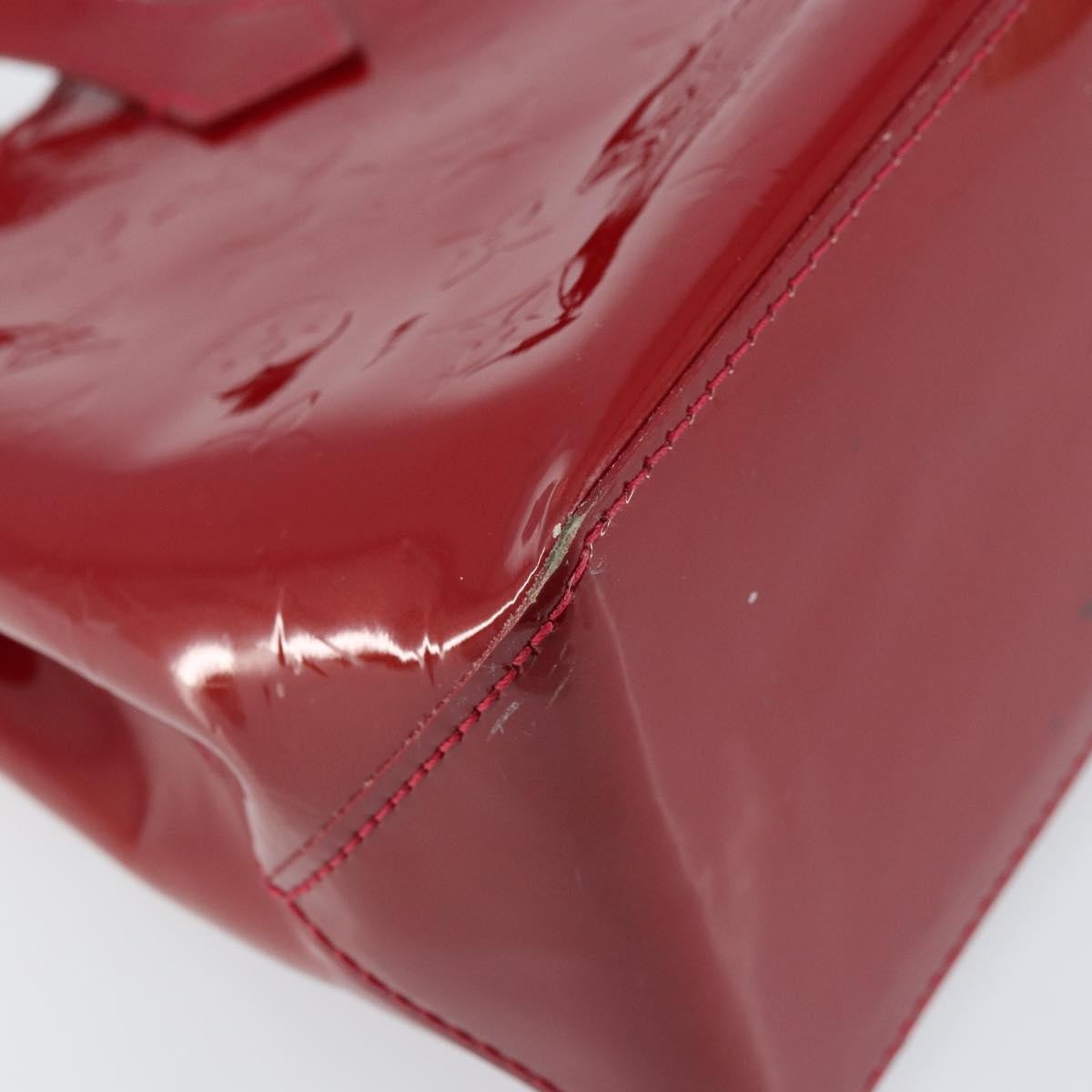 Louis Vuitton Wilshire Monogram Vernis, Red, Patent Leather, Handbag