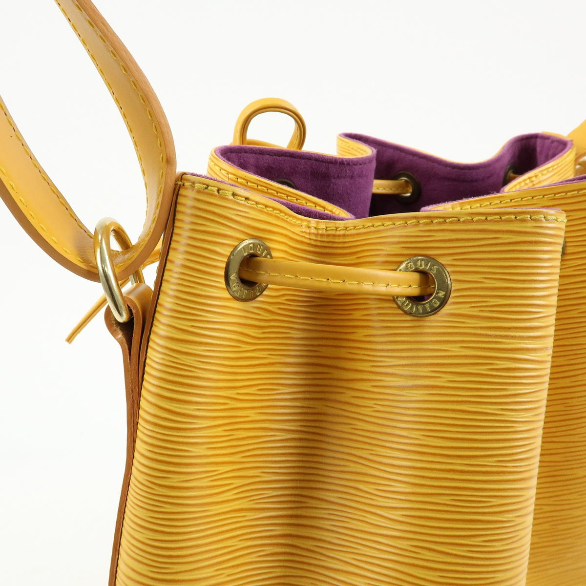 Louis Vuitton Noe Epi Leather, Yellow, Leather, Shoulder Bag
