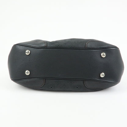 Louis Vuitton Solar Mahina Leather, Black, Leather, Handbag