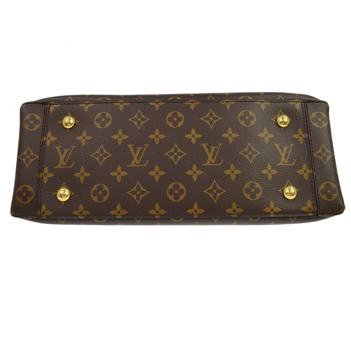 Louis Vuitton Flower Tote Monogram Canvas with Leather, Brown, Canvas, Handbag