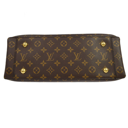 Louis Vuitton Flower Tote Monogram Canvas with Leather, Brown, Canvas, Handbag