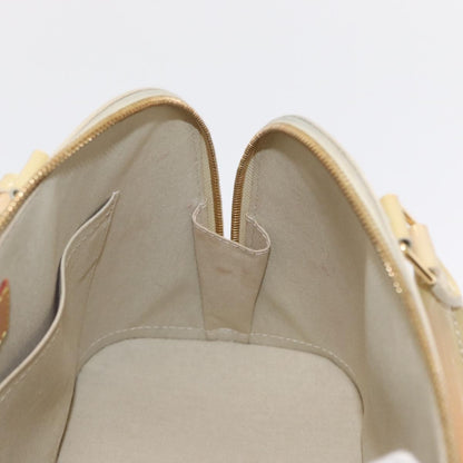 Louis Vuitton Alma Monogram Vernis, Beige, Patent Leather, Handbag