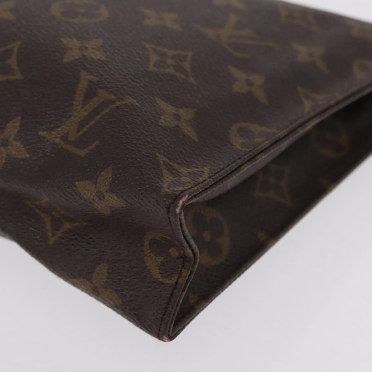 Louis Vuitton Toiletry Pouch Monogram Canvas, Brown, Canvas, Clutch