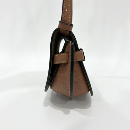 Loewe Gate Belt Leather, Brown, Leather, Shoulder Bag