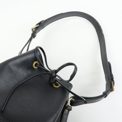 Louis Vuitton Noe Epi Leather, Black, Leather, Shoulder Bag