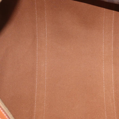 Celine Vintage Duffle Macadam Coated Canvas, Brown, Canvas, Handbag