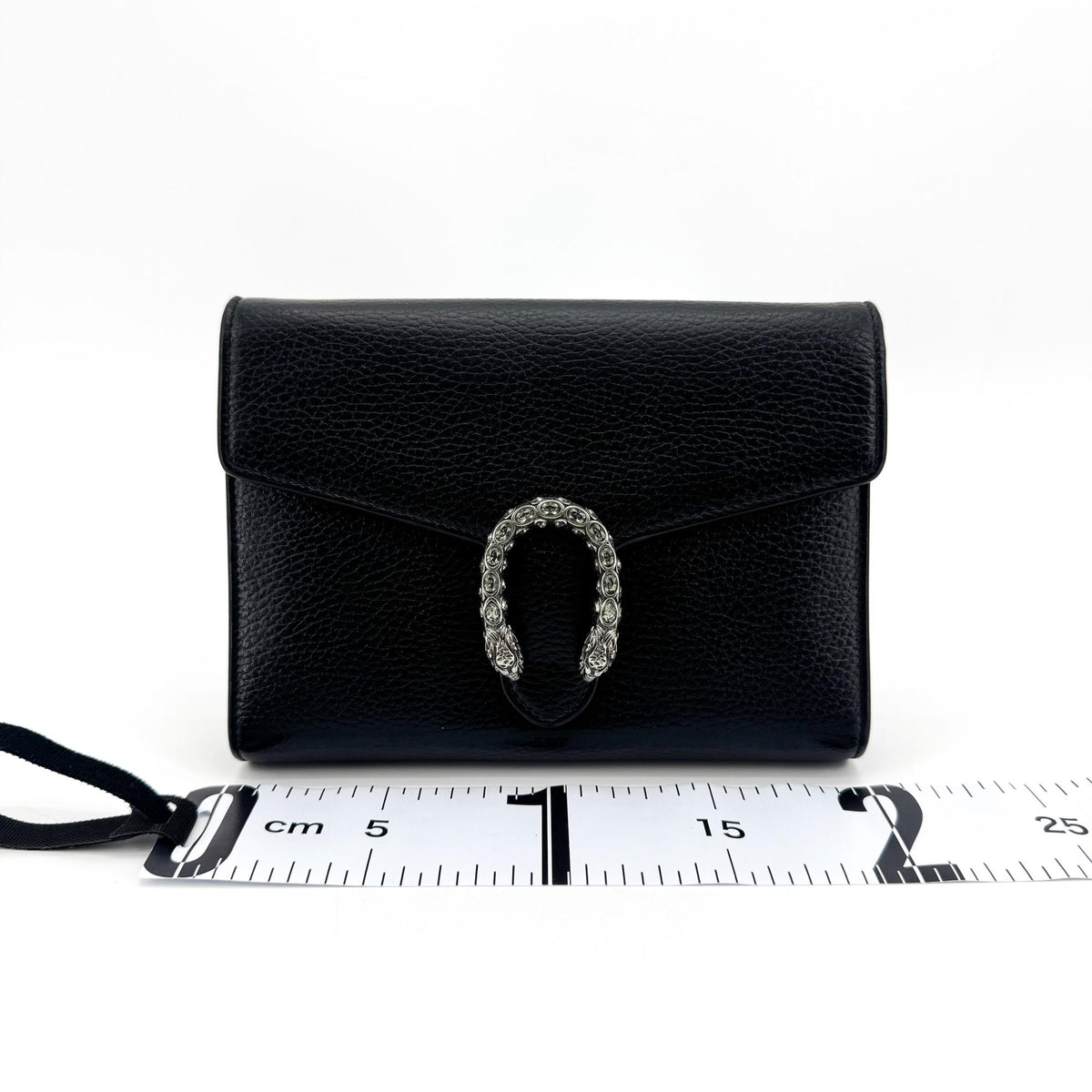 Gucci Dionysus Chain Leather, Black, Leather, Crossbody Bag