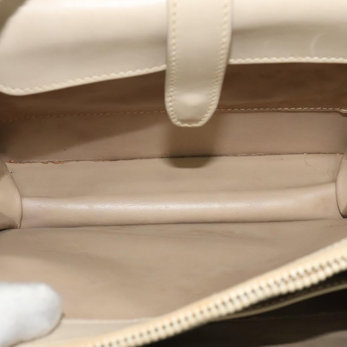 Gucci Vintage Flap Leather, Beige, Leather, Shoulder Bag