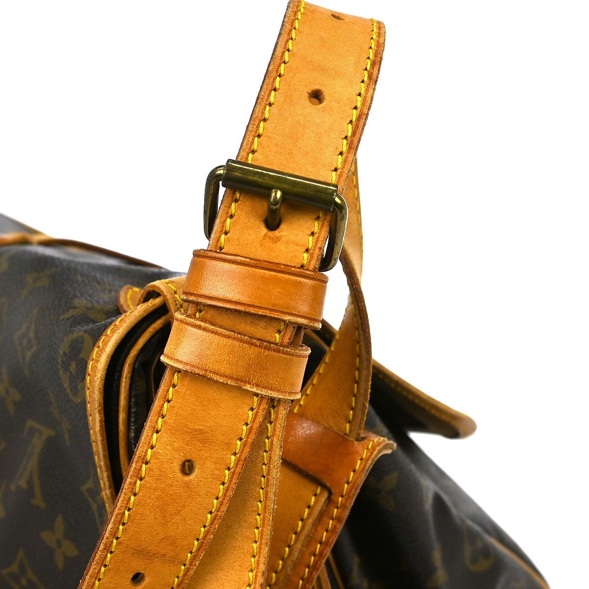 Louis Vuitton Saumur Monogram Canvas, Brown, Canvas, Shoulder Bag