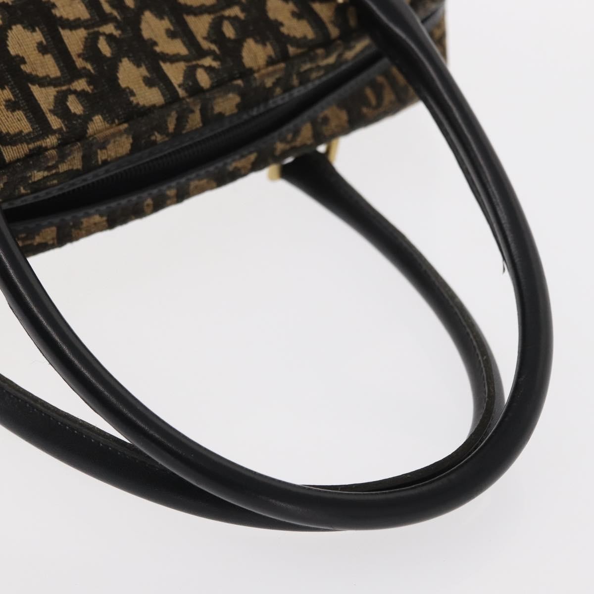 Christian Dior Vintage Trotter Romantique Boston Diorissimo Coated Canvas, Navy, Canvas, Shoulder Bag