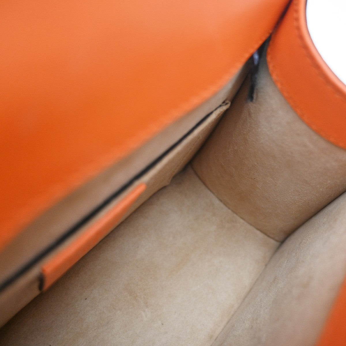 Gucci Sylvie Leather, Orange, Leather, Handbag