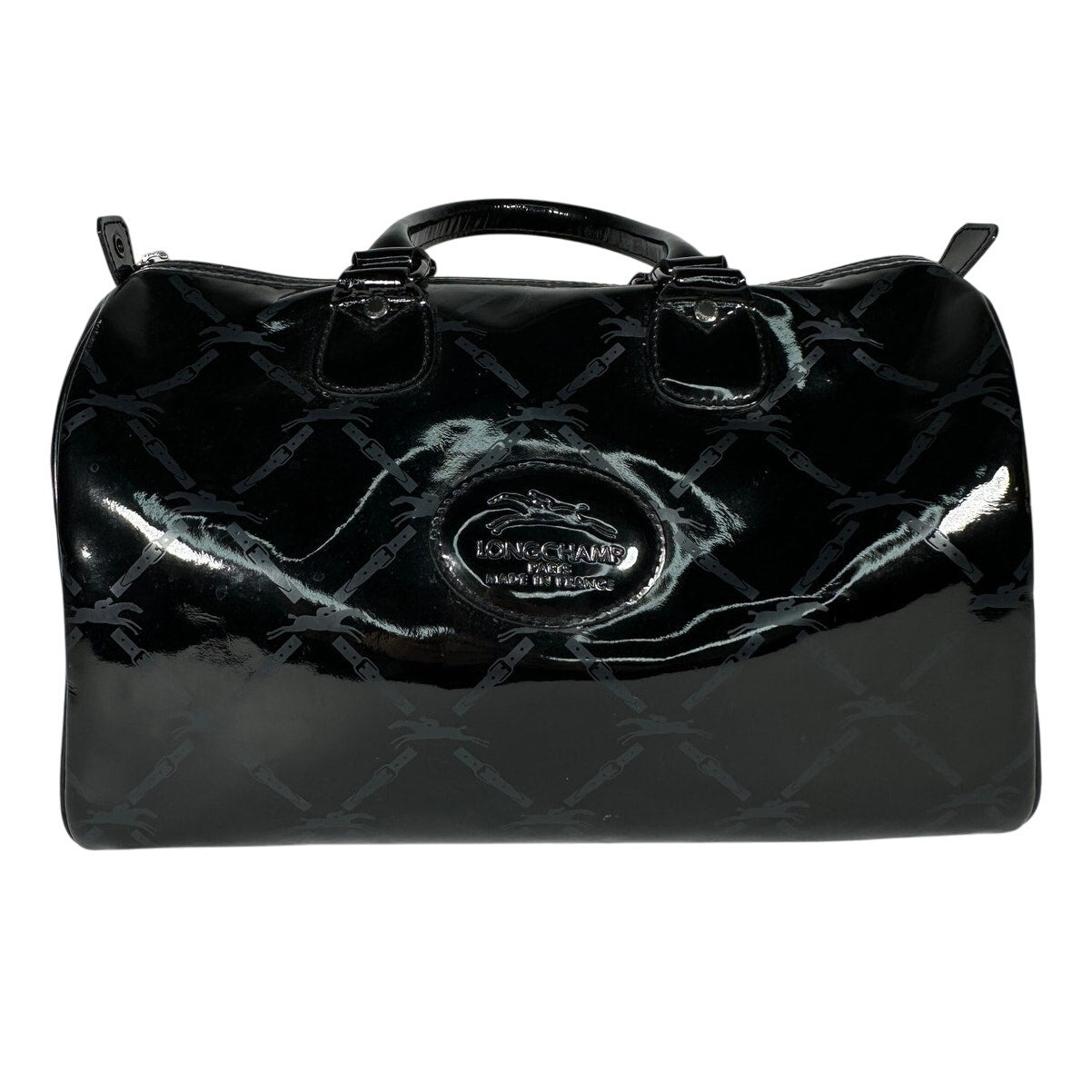 LONGCHAMP Boston Patent Leather Bag