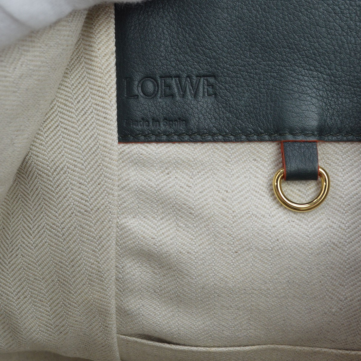 Loewe Hammock Leather, Blue, Calfskin, Handbag