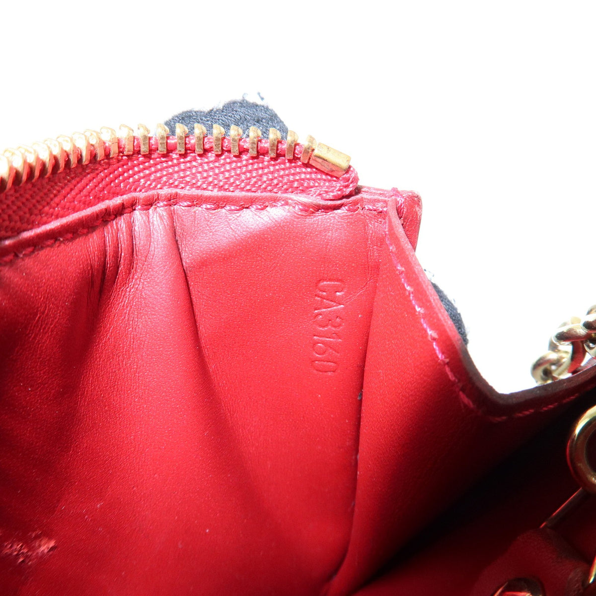 Louis Vuitton Pochette Clés Patent Leather, Red, Patent Leather, Wallet