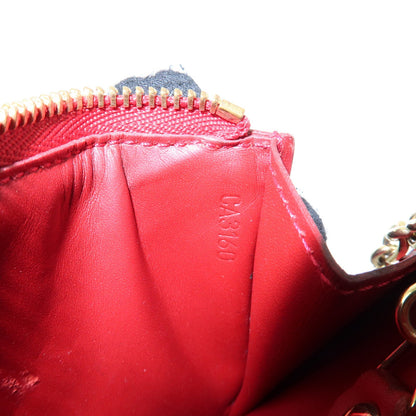 Louis Vuitton Pochette Clés Patent Leather, Red, Patent Leather, Wallet