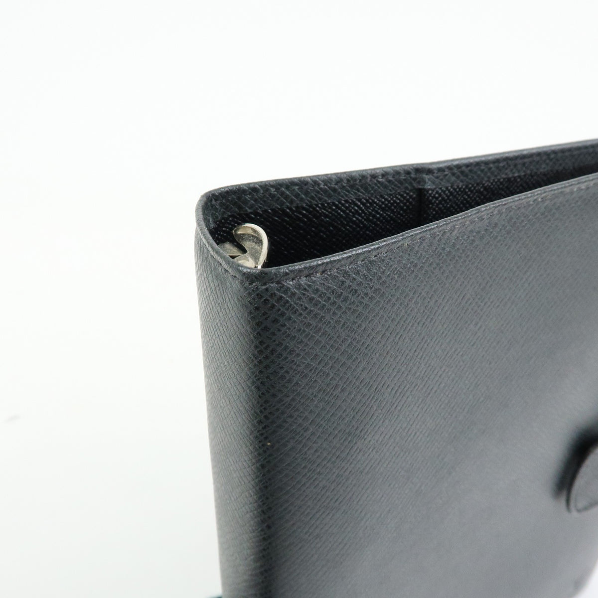 Louis Vuitton Ring Agenda Cover Taiga Leather, Gray, Leather, Briefcase