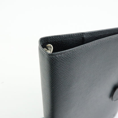 Louis Vuitton Ring Agenda Cover Taiga Leather, Gray, Leather, Briefcase