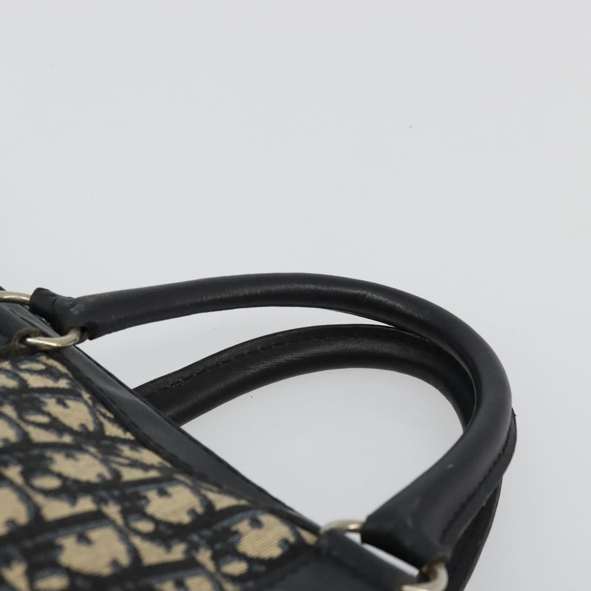 Christian Dior Vintage Trotter Boston Diorissimo Canvas, Navy, Canvas, Handbag
