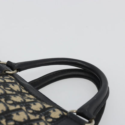 Christian Dior Vintage Trotter Boston Diorissimo Canvas, Navy, Canvas, Handbag