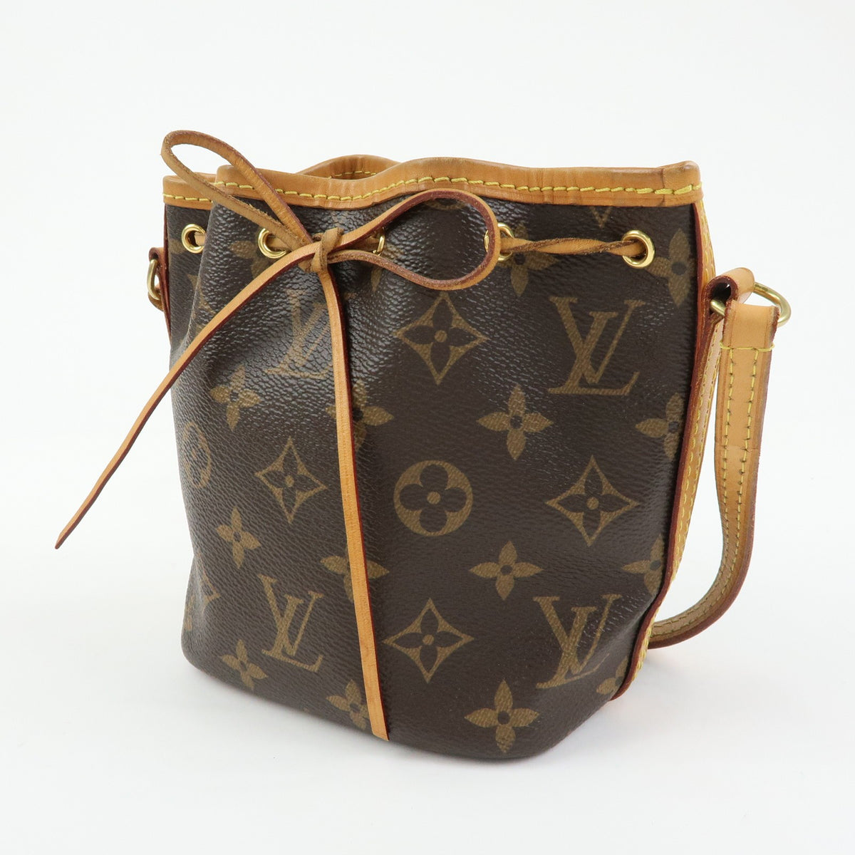 Louis Vuitton Noe Monogram Canvas, Brown, Canvas, Shoulder Bag
