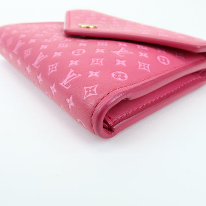 Louis Vuitton Victorine Nanogram Embossed Leather, Pink, Leather, Wallet