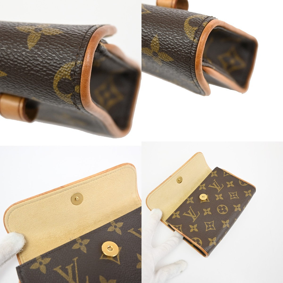 Louis Vuitton Florentine Waist Monogram Canvas, Brown, Canvas, Clutch