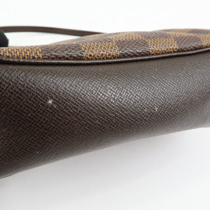 Louis Vuitton Trousse Make Up Damier, Brown, Canvas, Clutch