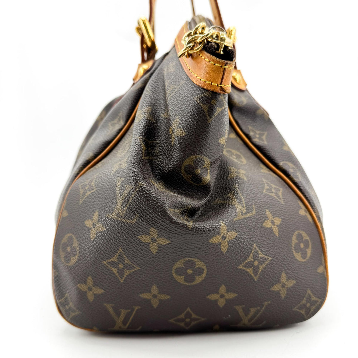 Louis Vuitton Tivoli Monogram Canvas, Brown, Canvas, Handbag