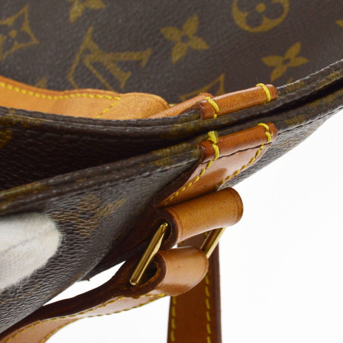 Louis Vuitton Shopping Sac Monogram Canvas, Brown, Canvas, Handbag