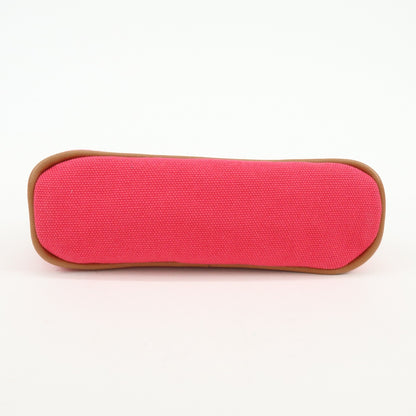 Hermes Bolide Travel Canvas, Pink, Cotton, Clutch