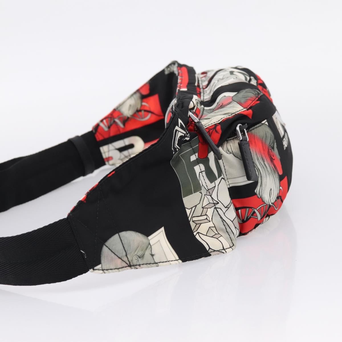 Prada Zip Waist Printed Tessuto, Multicolour, Nylon, Handbag