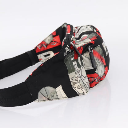 Prada Zip Waist Printed Tessuto, Multicolour, Nylon, Handbag