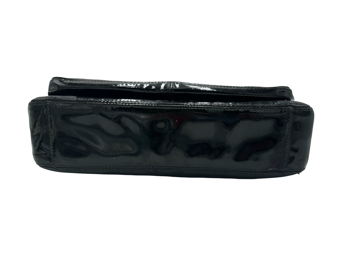 Chanel French Riviera Tote Bag Patent Leather, Black, Patent Leather, Tote Bag