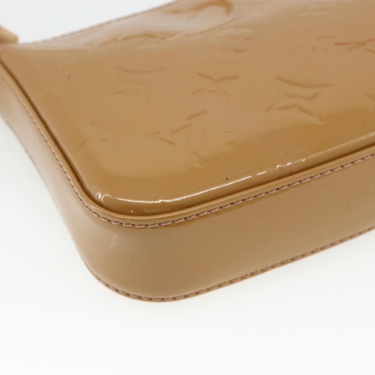 Louis Vuitton Pochette Accessoires NM Monogram Vernis, Brown, Patent Leather, Clutch