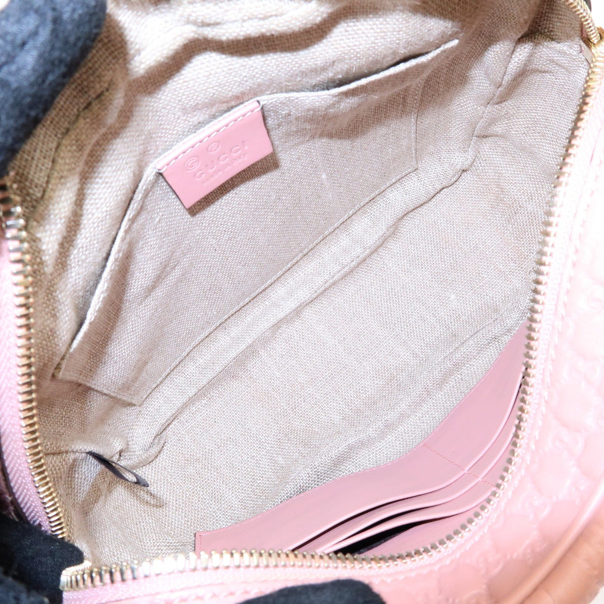 Gucci Bree Disco Microguccissima Leather, Pink, Leather, Crossbody Bag