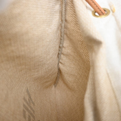 Hermes Aline Toile, Beige, Cotton, Handbag