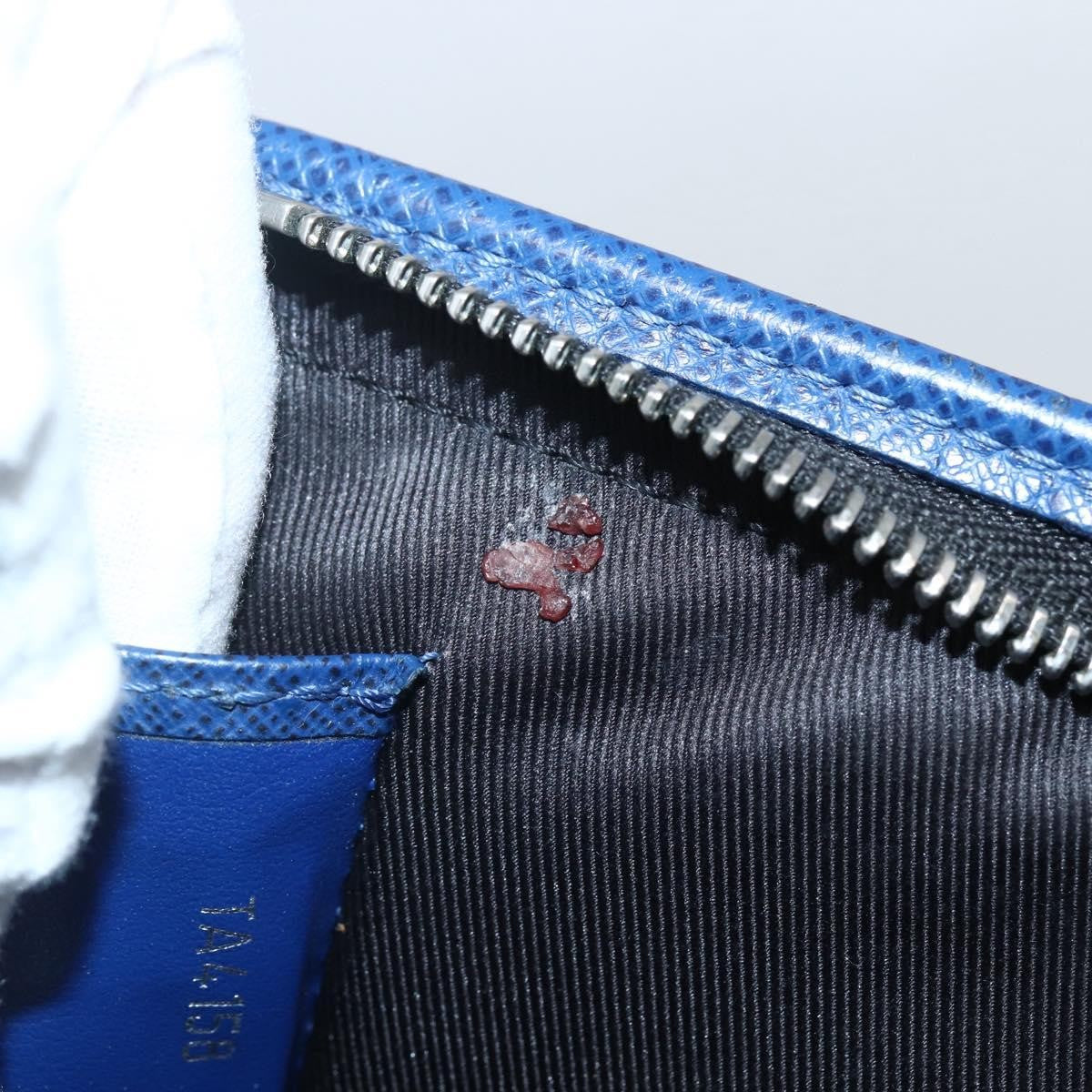 Louis Vuitton Pochette Voyage Taiga Leather, Blue, Leather, Clutch