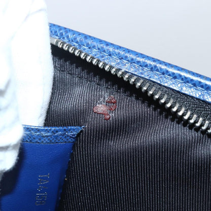 Louis Vuitton Pochette Voyage Taiga Leather, Blue, Leather, Clutch