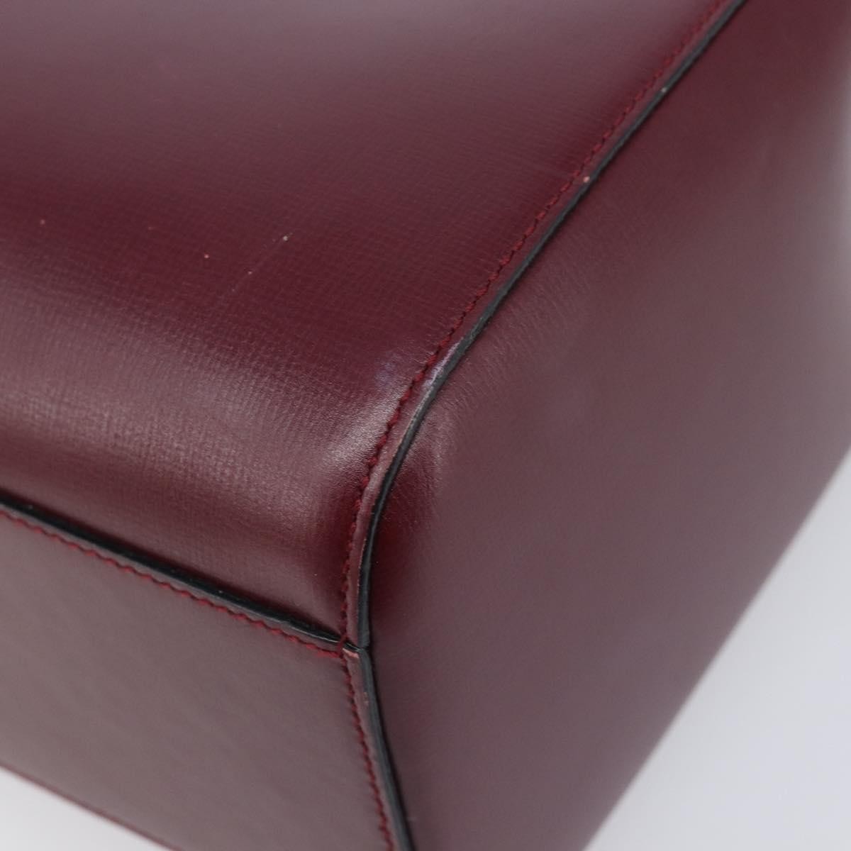 Cartier Must de cartier Leather, Burgundy, Leather, Shoulder Bag
